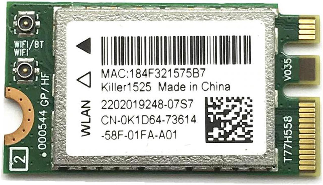 Killer 1525 802.11ac 867Mbps Wireless AC1525 + Bluetooth 4.0 M.2 NGFF E/A Key Mini WiFi Network Card for Dell Alienware