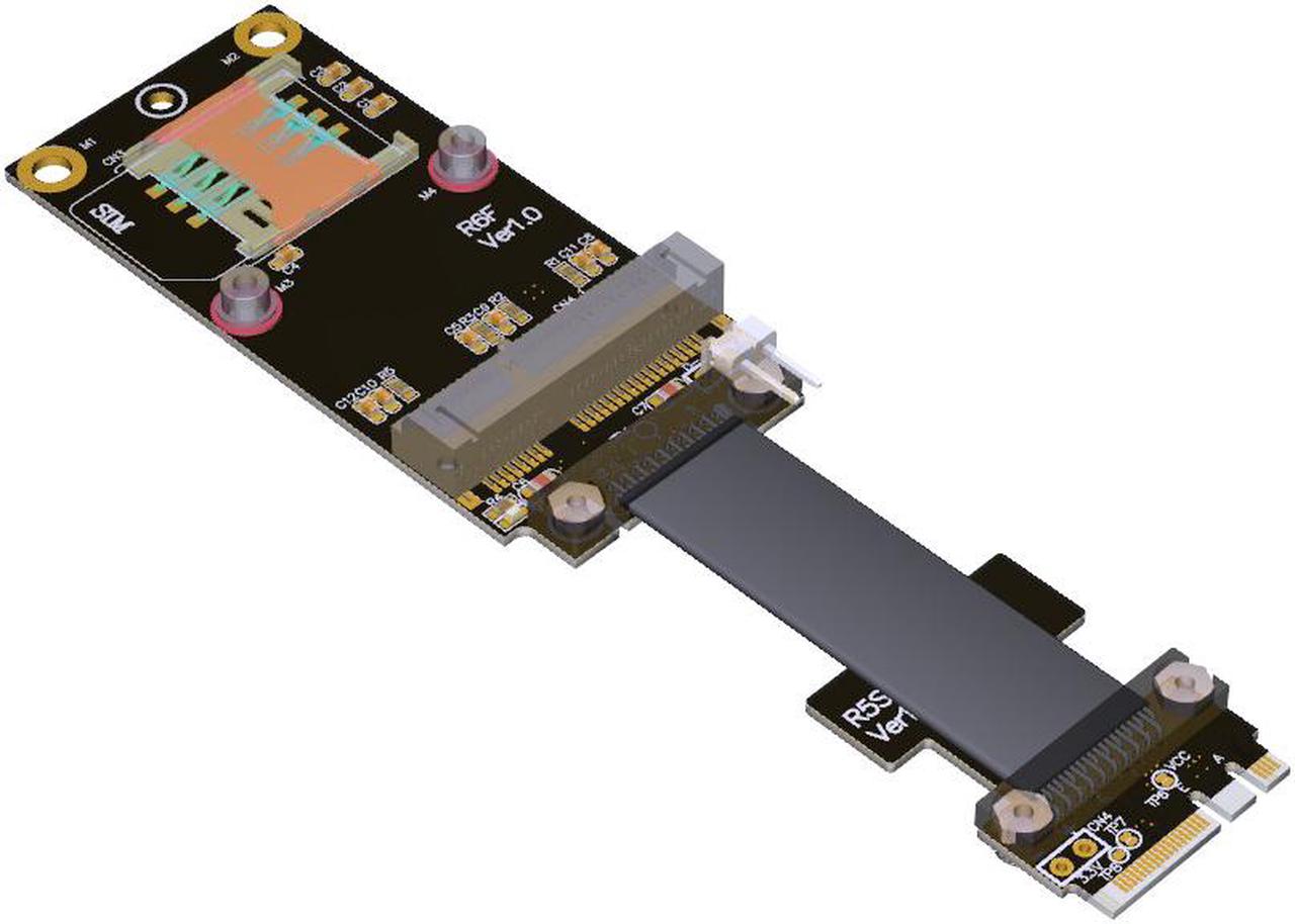 Main image of mPCIe mini PCIe Card to M.2 NGFF Adapter-15CM