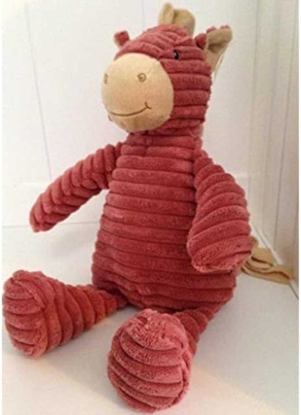 Main image of Kordy Rosy Pink Corduroy Horse Plush Stuffed Animal Toy 12" by Unipak