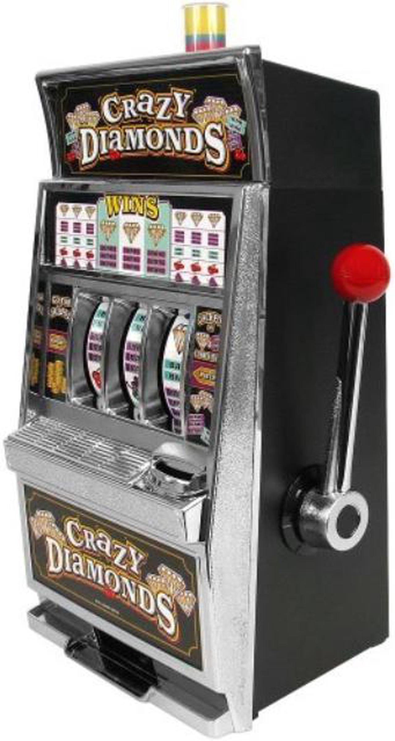 Alt view image 6 of 7 - Trademark Global Crazy Diamonds Slot Machine Bank