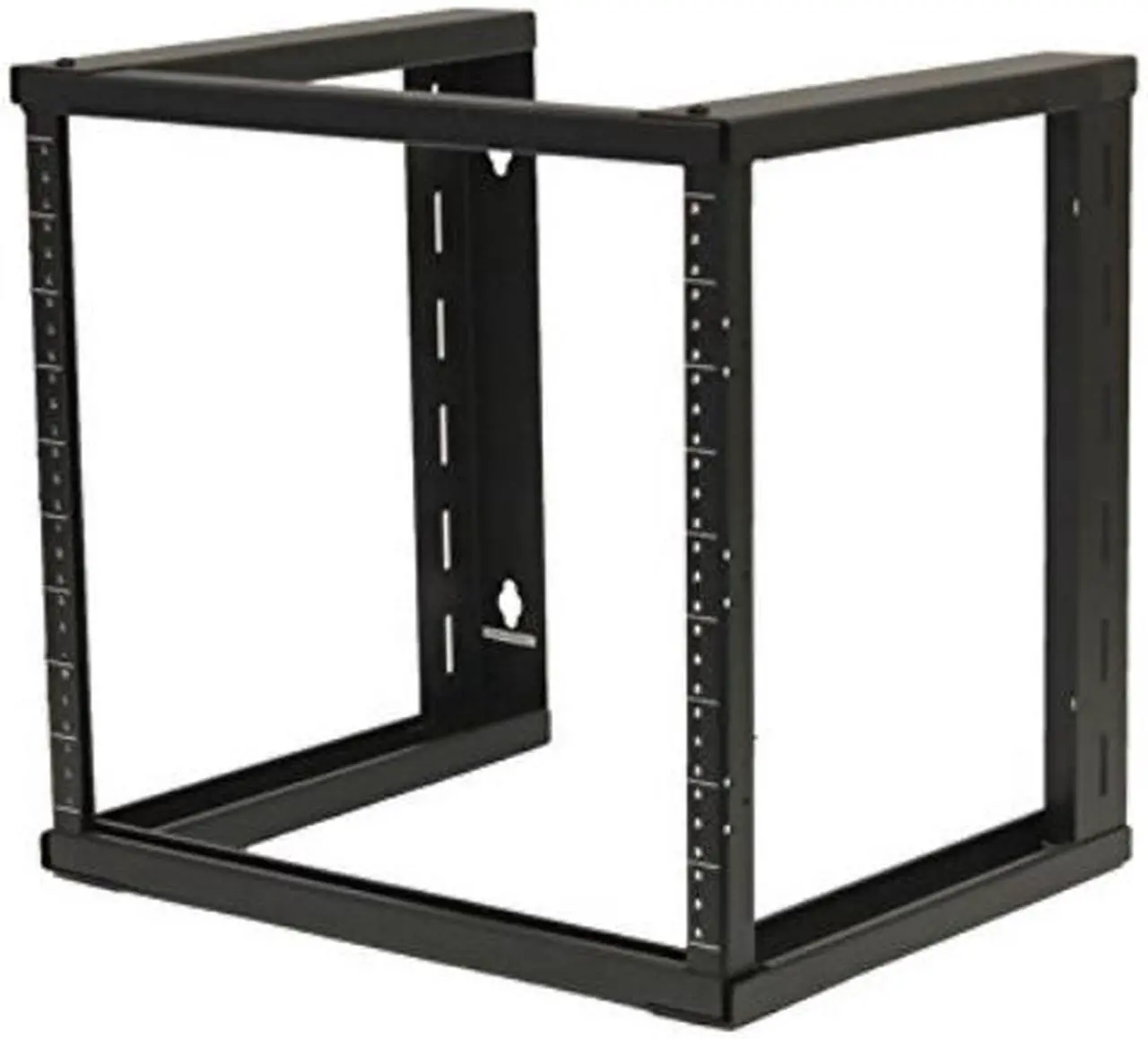 Alt view image 5 of 5 - NavePoint 9U Wall Mount Open Frame 19" Server Equipment Rack Threaded 16 inch depth Black