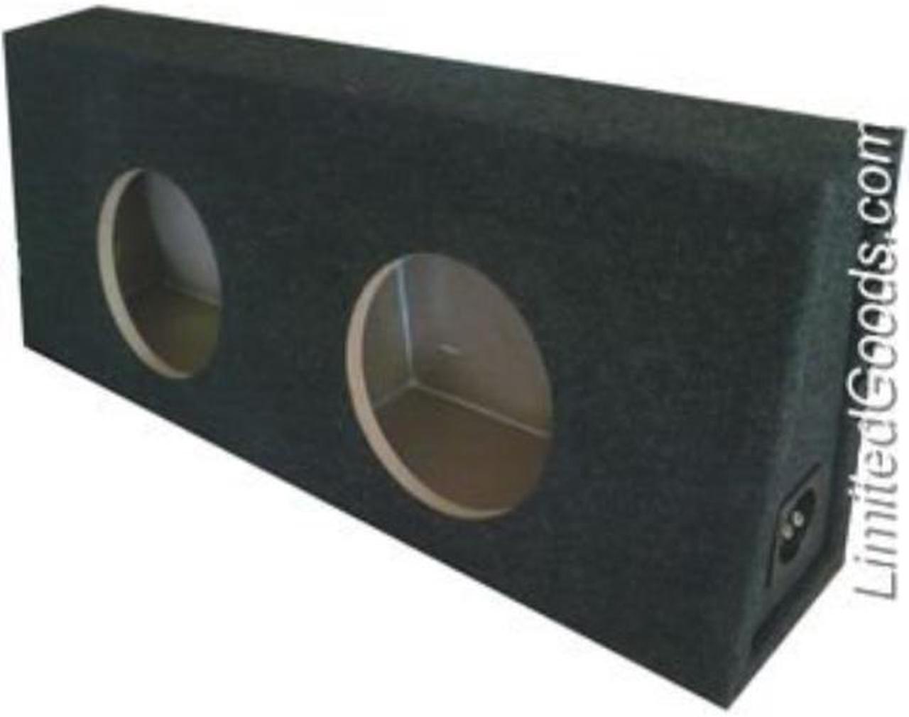 Alt view image 2 of 2 - Bbox E12DT Dual 12" Sealed Carpeted Truck Subwoofer Enclosure