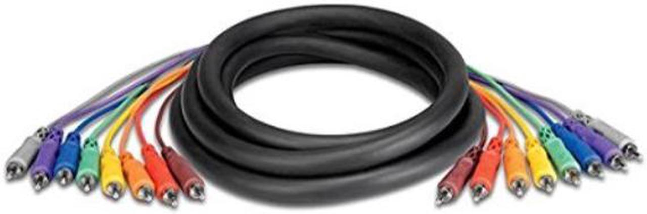 Alt view image 7 of 10 - Hosa Cable CRA802 8 Channel RCA To RCA Recording Snake - 6.5 Foot