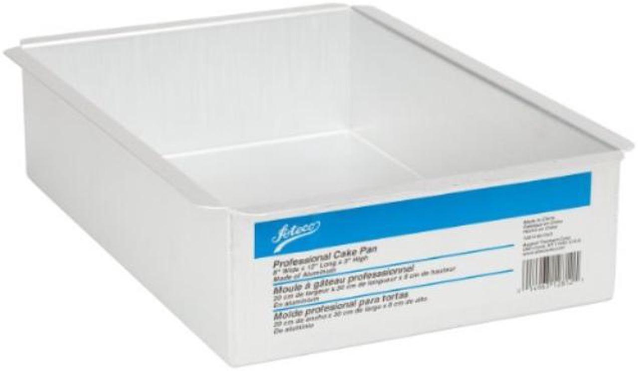 Alt view image 2 of 2 - ateco aluminum cake pan, rectangle, 8 by 12 by 3inches