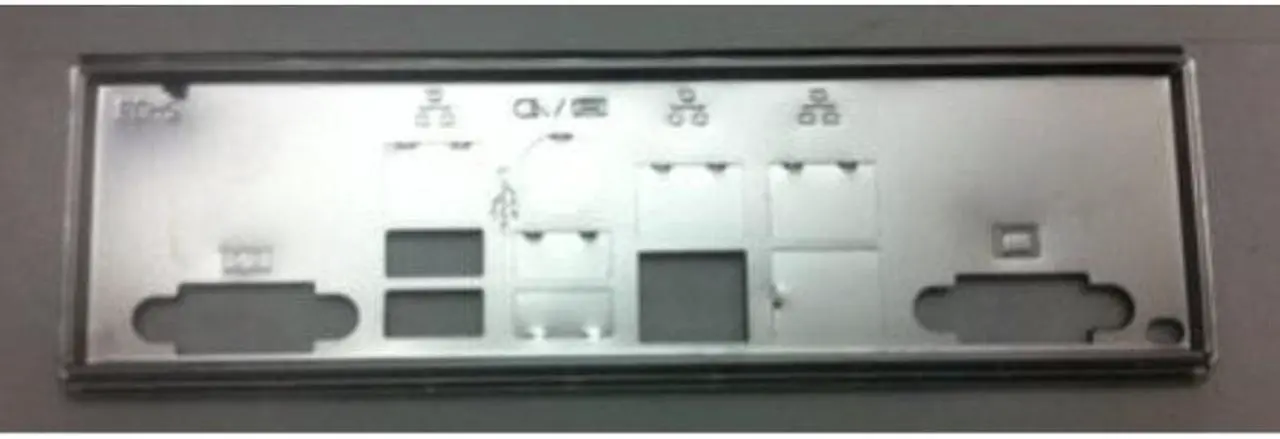 Alt view image 3 of 10 - SUPERMICRO MCP-260-00042-0N STD I/O shield for X9 socket R server MB with Gasket