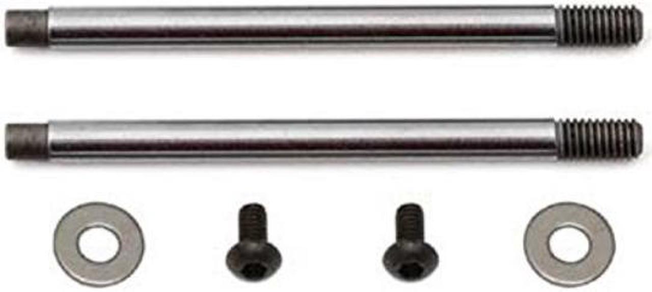 Alt view image 2 of 2 - team associated 91618 factory 3x23 shock shafts 2 v2 chrome hobby rc vehicle parts