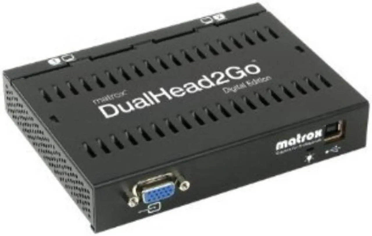 Alt view image 2 of 2 - Maxtor Matrox D2G-A2D-IF DualHead2Go Digital Edition, 1x VGA Input, 2x DVI Output by Maxtor