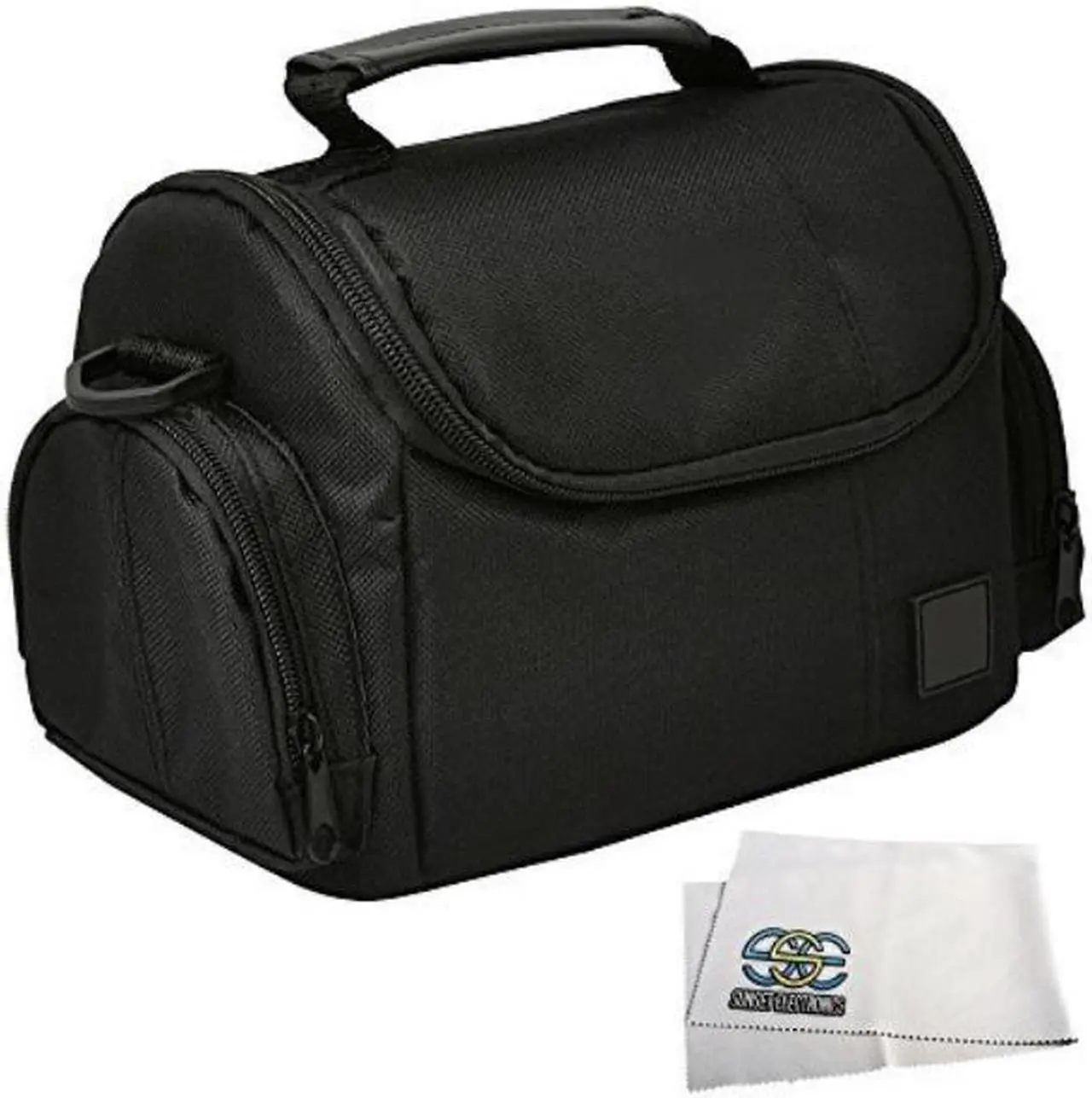 Main image of Medium Soft Padded Digital SLR camera Travel case/Bag with clip-on Detachable and Adjustable Strap for Nikon D3000, D3100, D3200, D3300, D3400, D5000, D5100, D5200, D5300, D5500, D5600 DSLR cameras