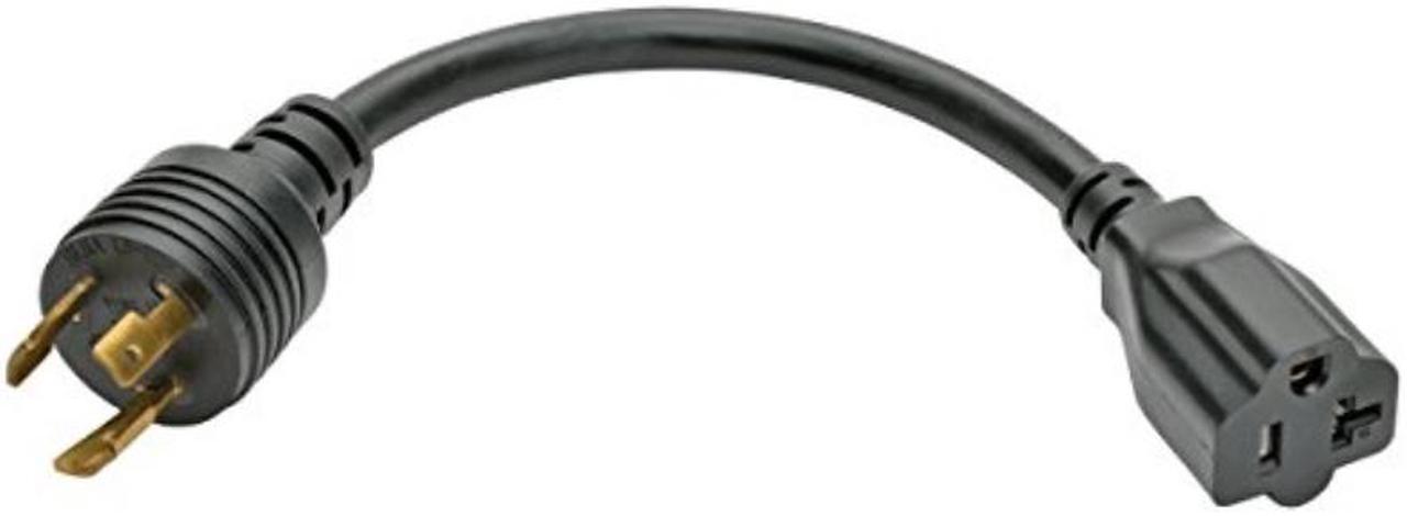 Alt view image 8 of 17 - Tripp Lite Model P046-06N-T 6" Heavy Duty Power Adapter Cord 20A 12 AWG NEMA L5-20P 5-15/20R NEMA L5-20P to NEMA 5-15/20R