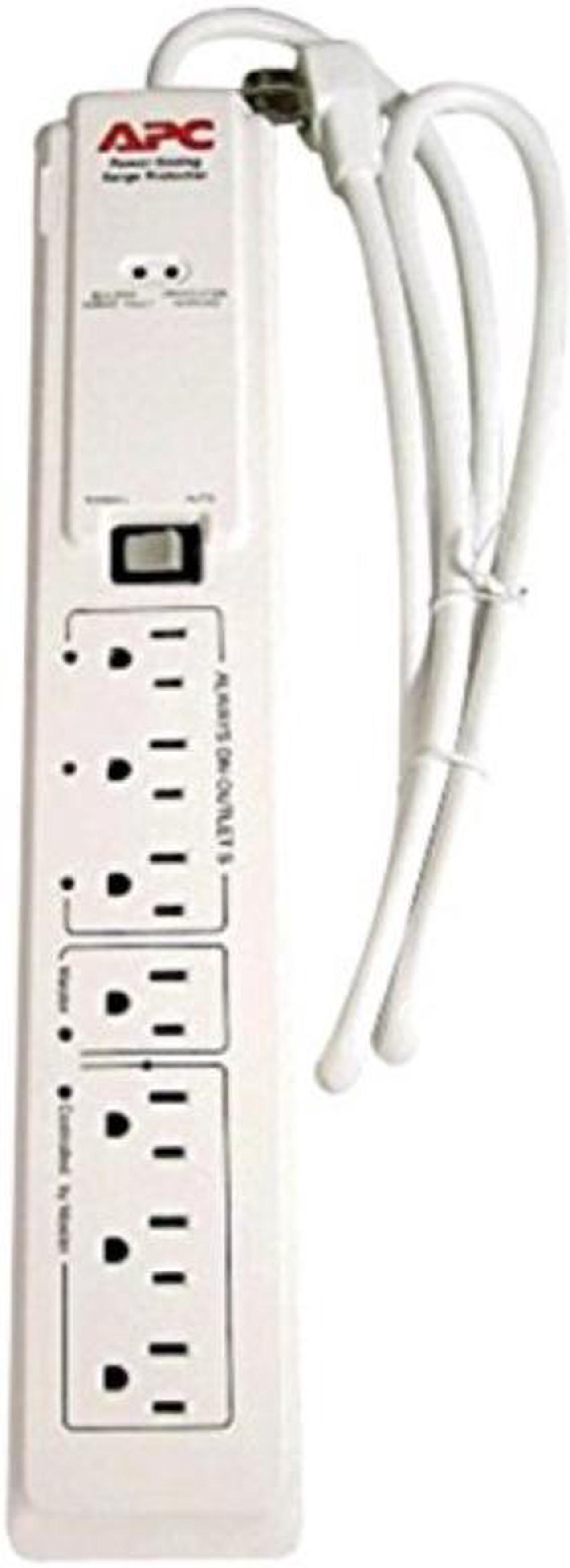 Alt view image 2 of 2 - APC P7GB 7-Outlet Surge Protector Energy-Saving White W/ 4 Cord Electronics Computers Accessories
