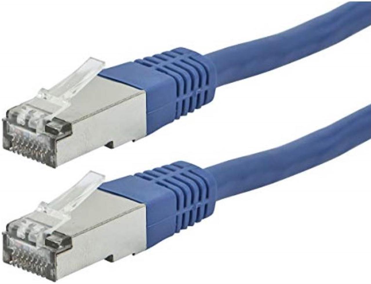 Monoprice Cat6A Ethernet Patch Cable - 7 feet - Blue | Zeroboot, RJ45, Stranded, 550Mhz, STP, Pure Bare Copper Wire, 10G, 26AWG - Entegrade Series