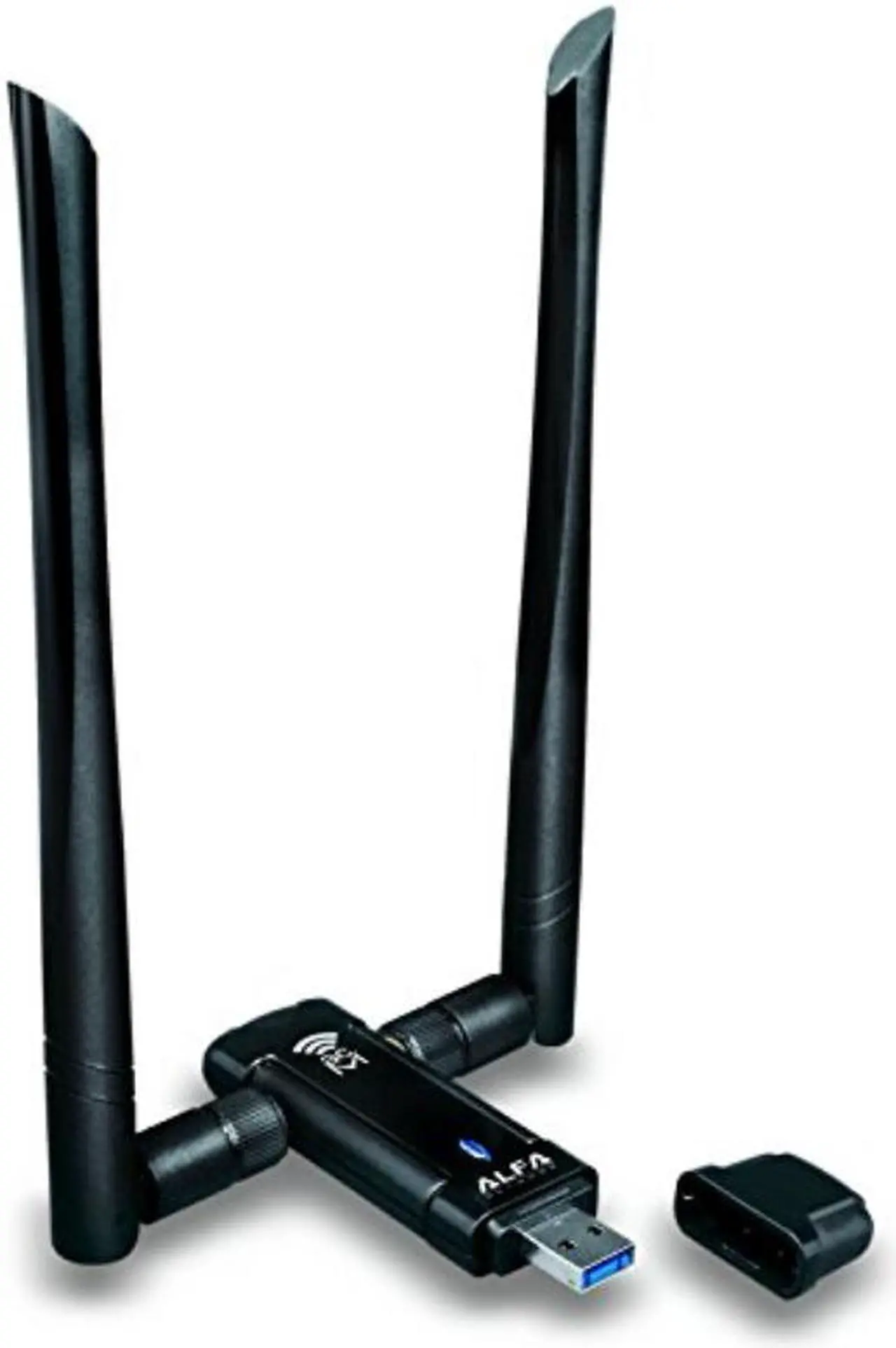 Alt view image 5 of 12 - alfa awus036acm longrange dualband ac1200 wireless usb 3.0 wifi adapter w/2x 5dbi external antennas: 2.4ghz 300mbps/5ghz 867mbps802.11ac & a, b, g, n