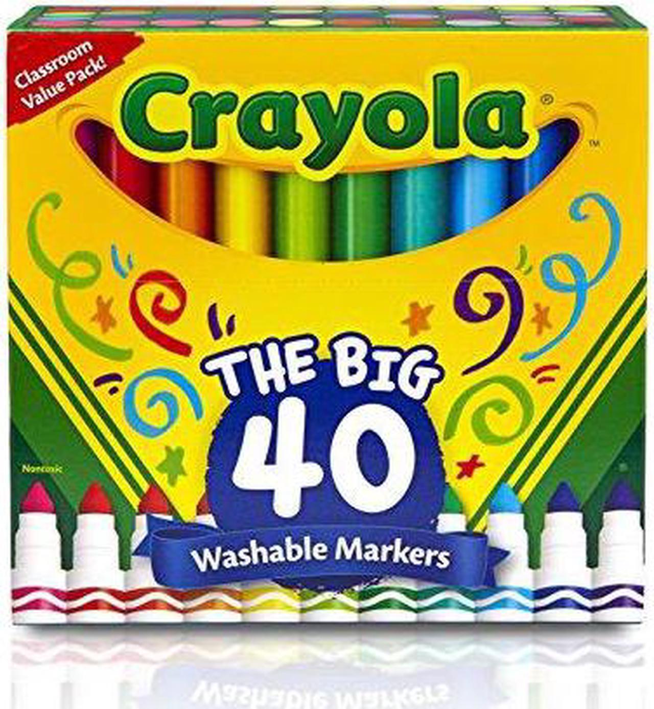Alt view image 4 of 20 - Crayola Marker,Washable,40/St,Ast 587858