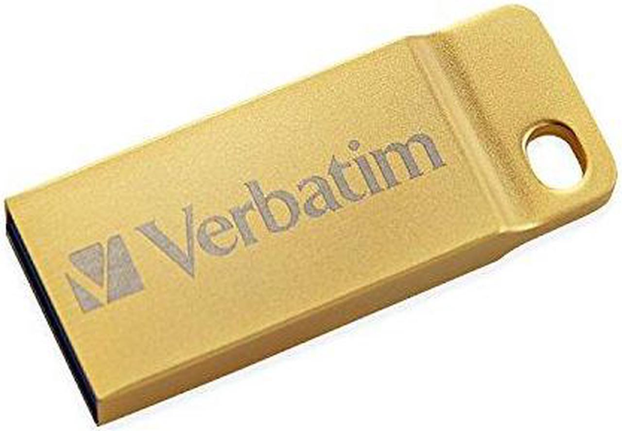 Verbatim 64GB Metal Executive USB 3.0 Flash Drive - Gold - 64 GBUSB 3.0 - Gold - Water Resistant