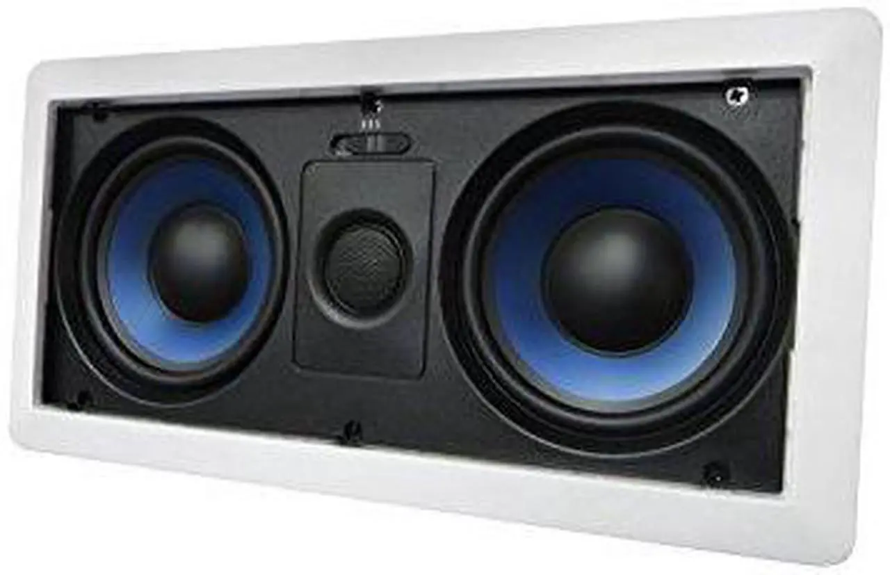 Alt view image 15 of 16 - 5252W Silver Ticket Dual 5.25" 80-Watt Center-Channel In-Wall Speaker with Pivoting Tweeter (1 Speaker, White)