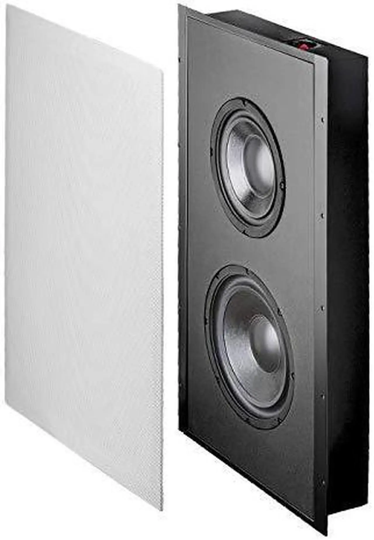 Alt view image 2 of 3 - osd inwall 300w low profile home theater subwoofer trimless design 8" woofer w/ 10" passive radiator sl800d
