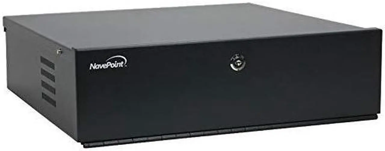 Alt view image 5 of 6 - NavePoint 9U Wall Mount Rack Enclosure Server Cabinet 16.5" Deep, Switch-Depth Perforated Door Lock