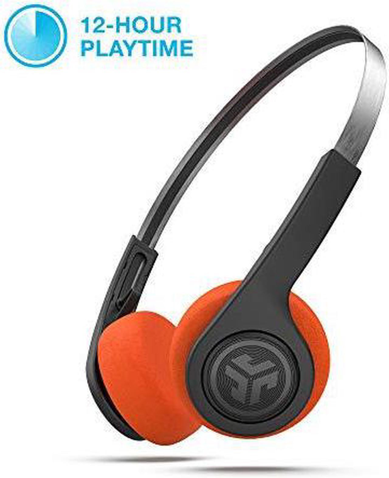 Alt view image 3 of 5 - JLab Rewind Wireless Retro Headphones | Bluetooth 4.2 | 12 Hours Playtime | Custom EQ3 Sound | Music Controls | Noise Isolation | with Microphone | Throwback 80s 90s Design | Black