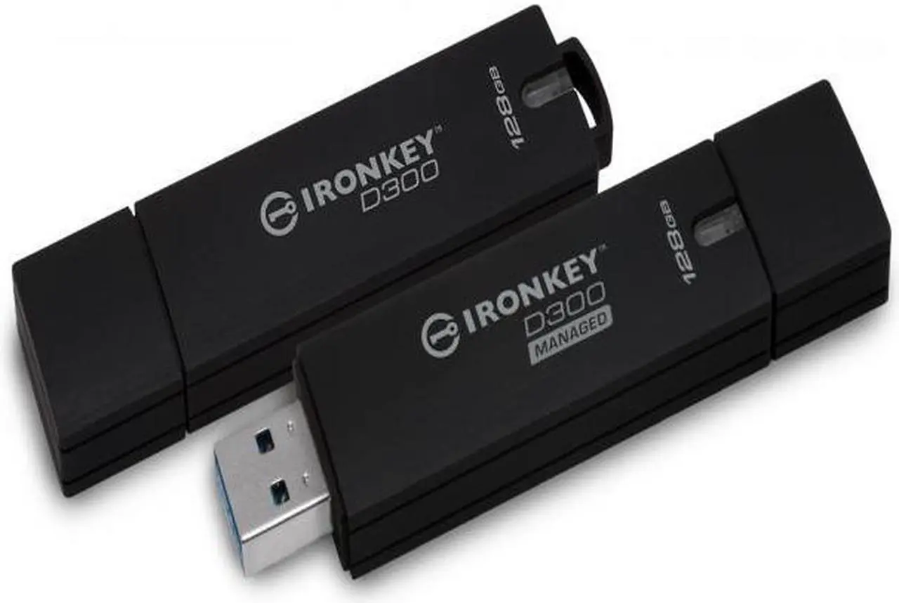 Alt view image 3 of 11 - Kingston IKD300M/128GB Ironkey D300 Managed - Usb Flash Drive - Encrypted - 128 Gb - Usb 3.0 - Fips 140-2 Level 3