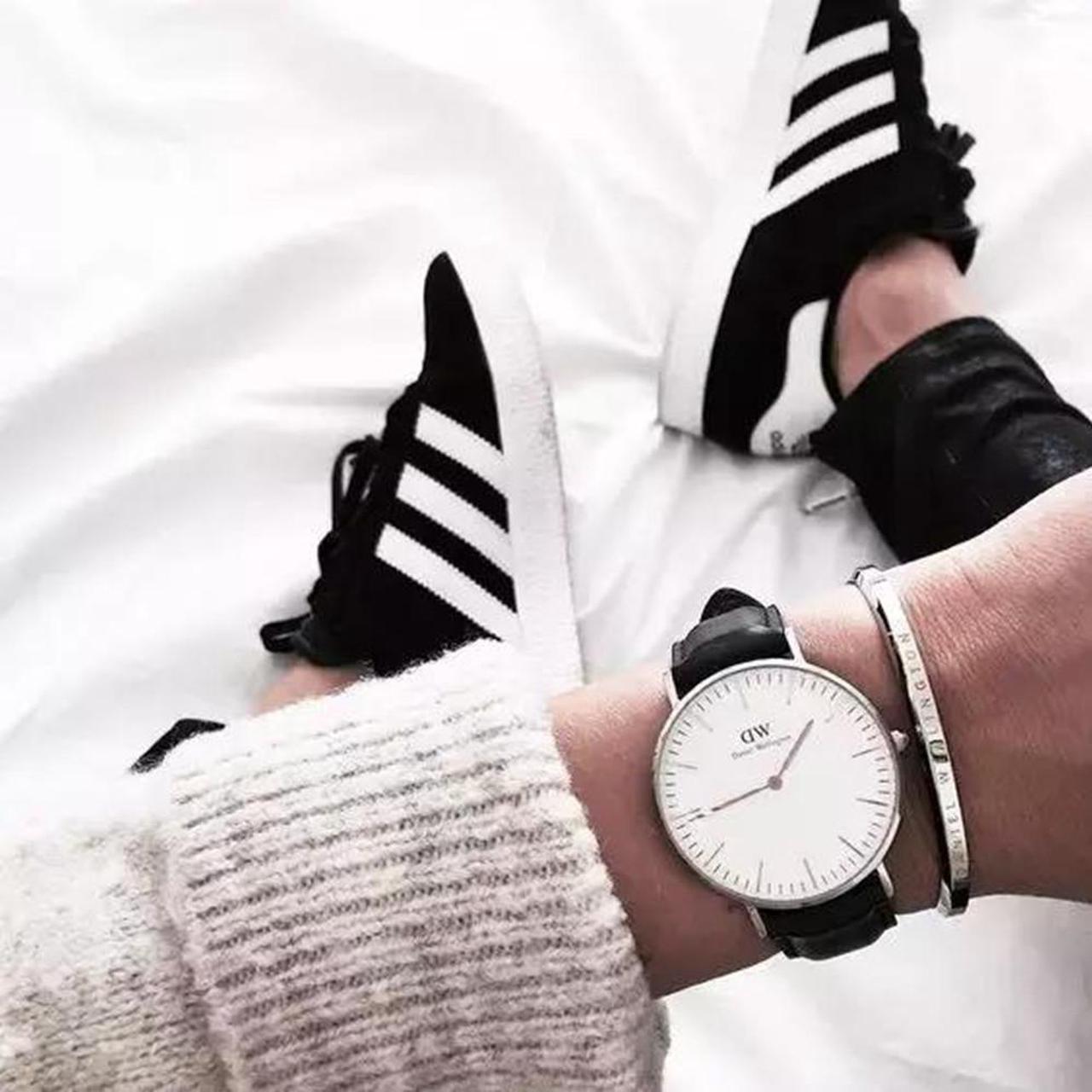 Alt view image 7 of 9 - Daniel Wellington Elegant Classic Cuff Couple Series Silver 155MM Adjustable Small Bangle Bracelet DW00400004