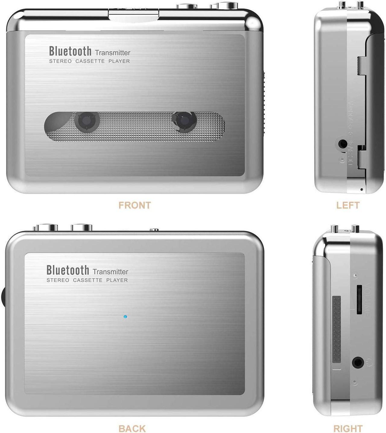 Alt view image 5 of 7 - DIGITNOW! Bluetooth Walkman Cassette Player Bluetooth Transfer Personal Cassette, 3.5mm Headphone Jack and Earphones Included