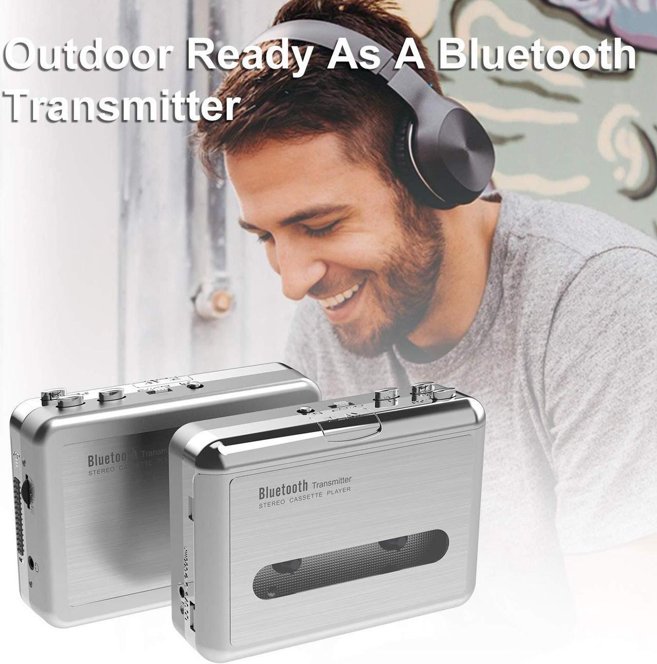 Alt view image 3 of 7 - DIGITNOW! Bluetooth Walkman Cassette Player Bluetooth Transfer Personal Cassette, 3.5mm Headphone Jack and Earphones Included