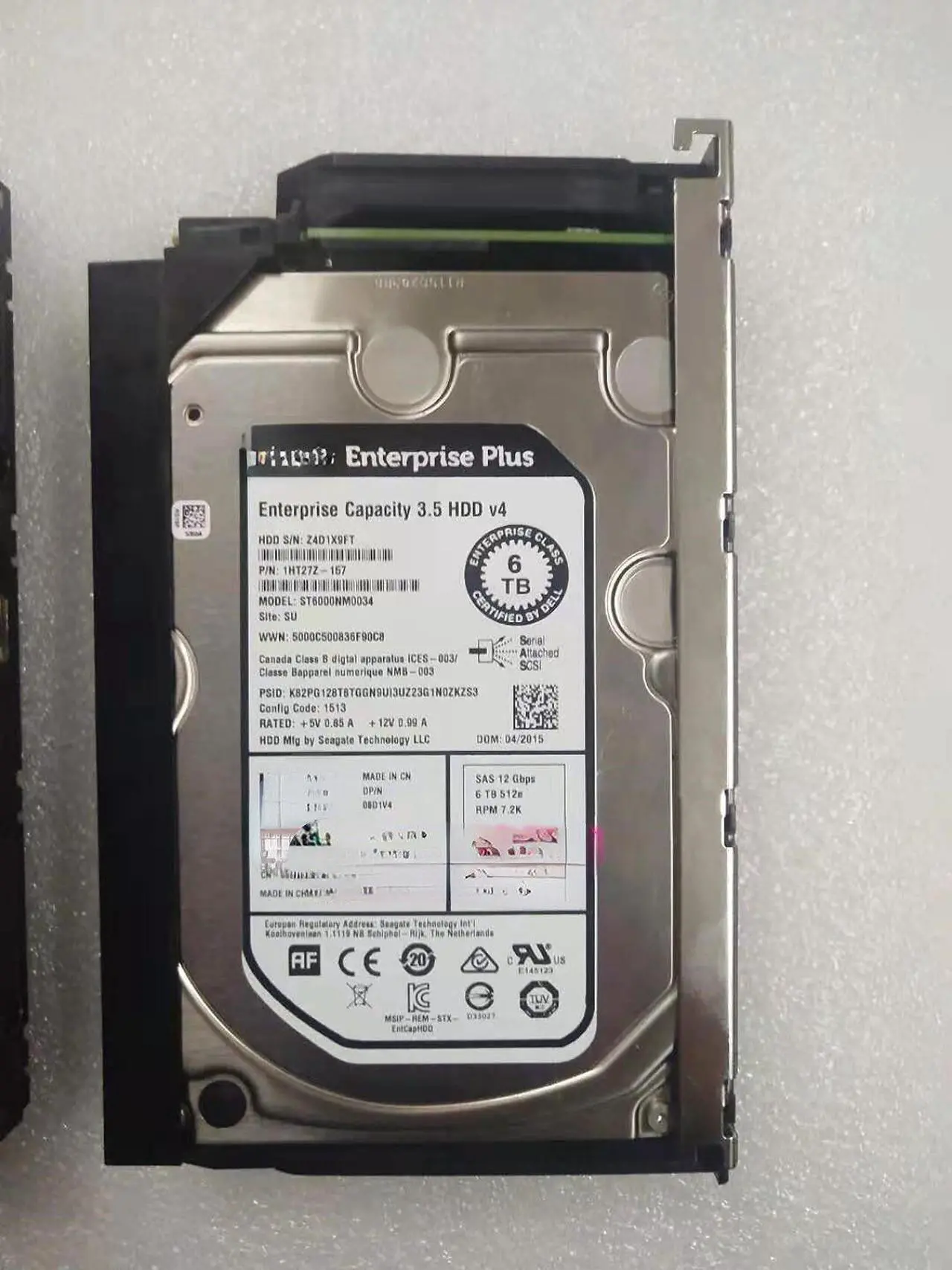 Main image of For DELL SC280 SCv2020 SC4020 SC220 hard disk ST6000NM0034 08D1V4 6T