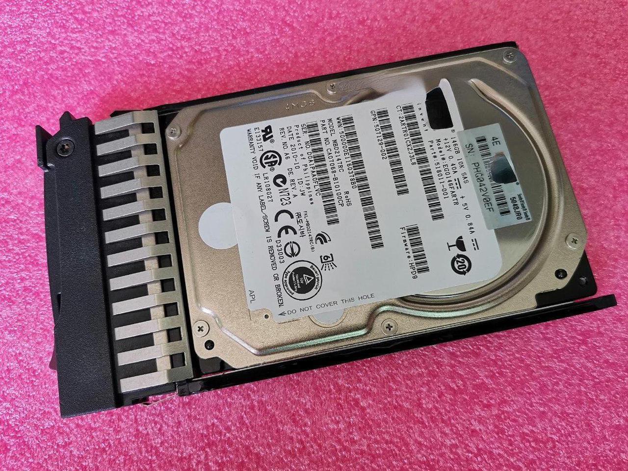 Main image of For HP 146G 2.5 SAS EG0146FARTR 518011-001 MBD2147RC 507129-002