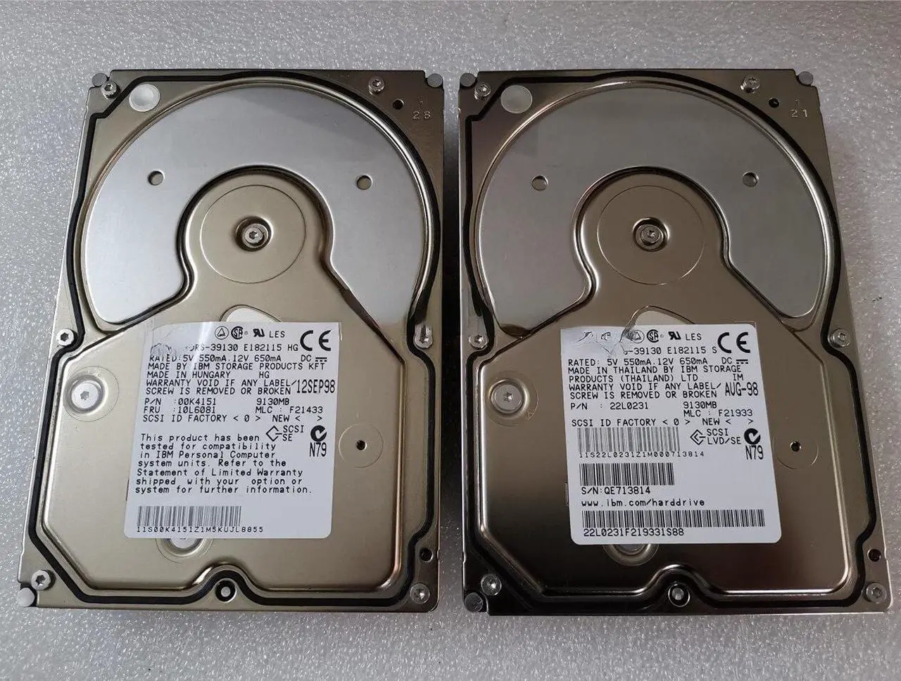 Main image of For IBM DDRS-39130 E182115 9G/9.1G 80 pin SCSI hard disk 80PIN 9130MB