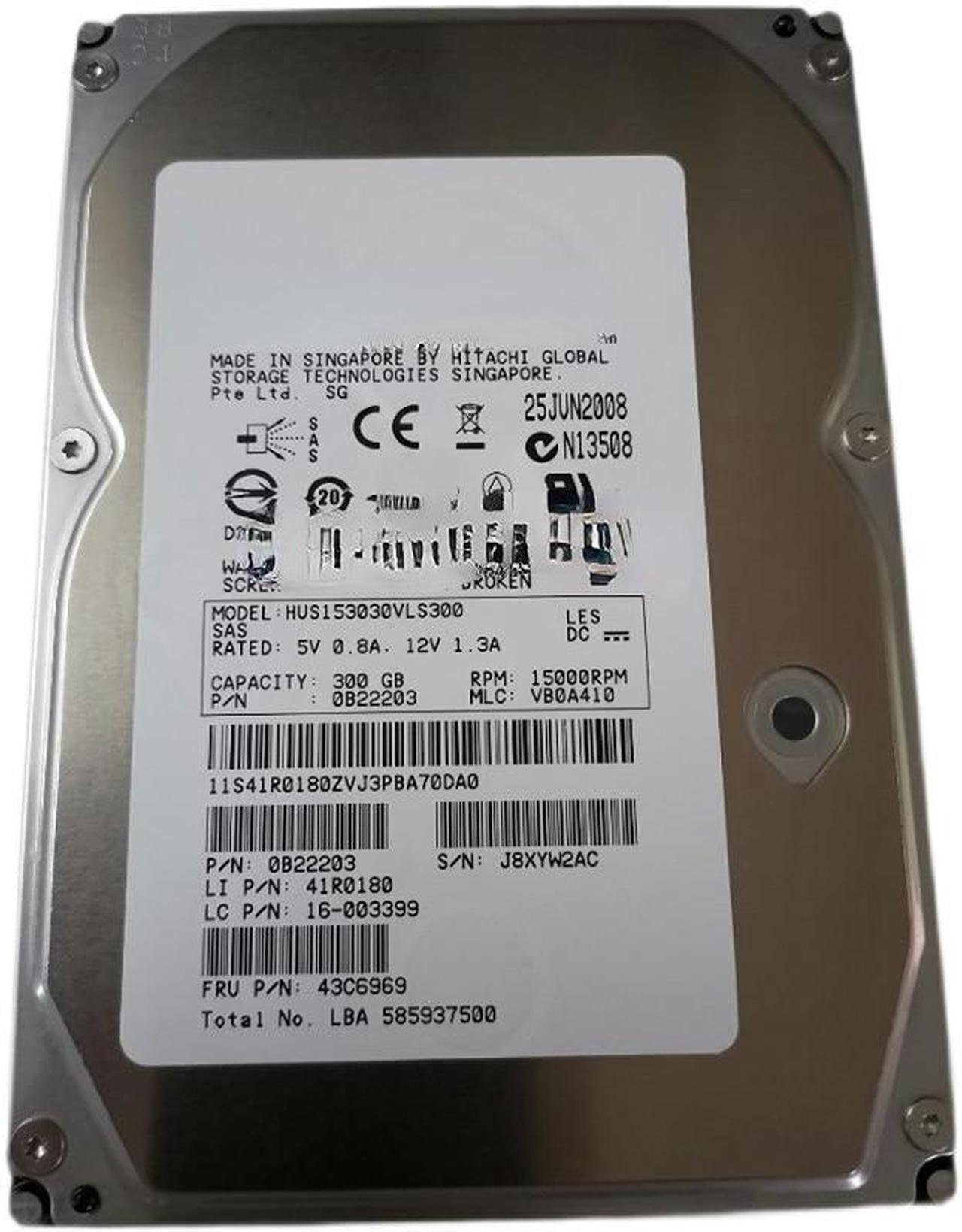 Main image of For Lenovo 43C6969 300G 15K SAS hard disk HUS153030VLS300 0B22203 41R0180