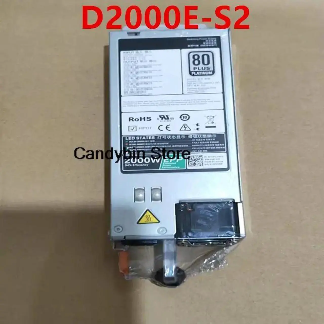 Main image of R740 T640 R840 R940 C4130 2000W Switching Power Supply D2000E-S2 XYK93 DPS-2000EB-2 A