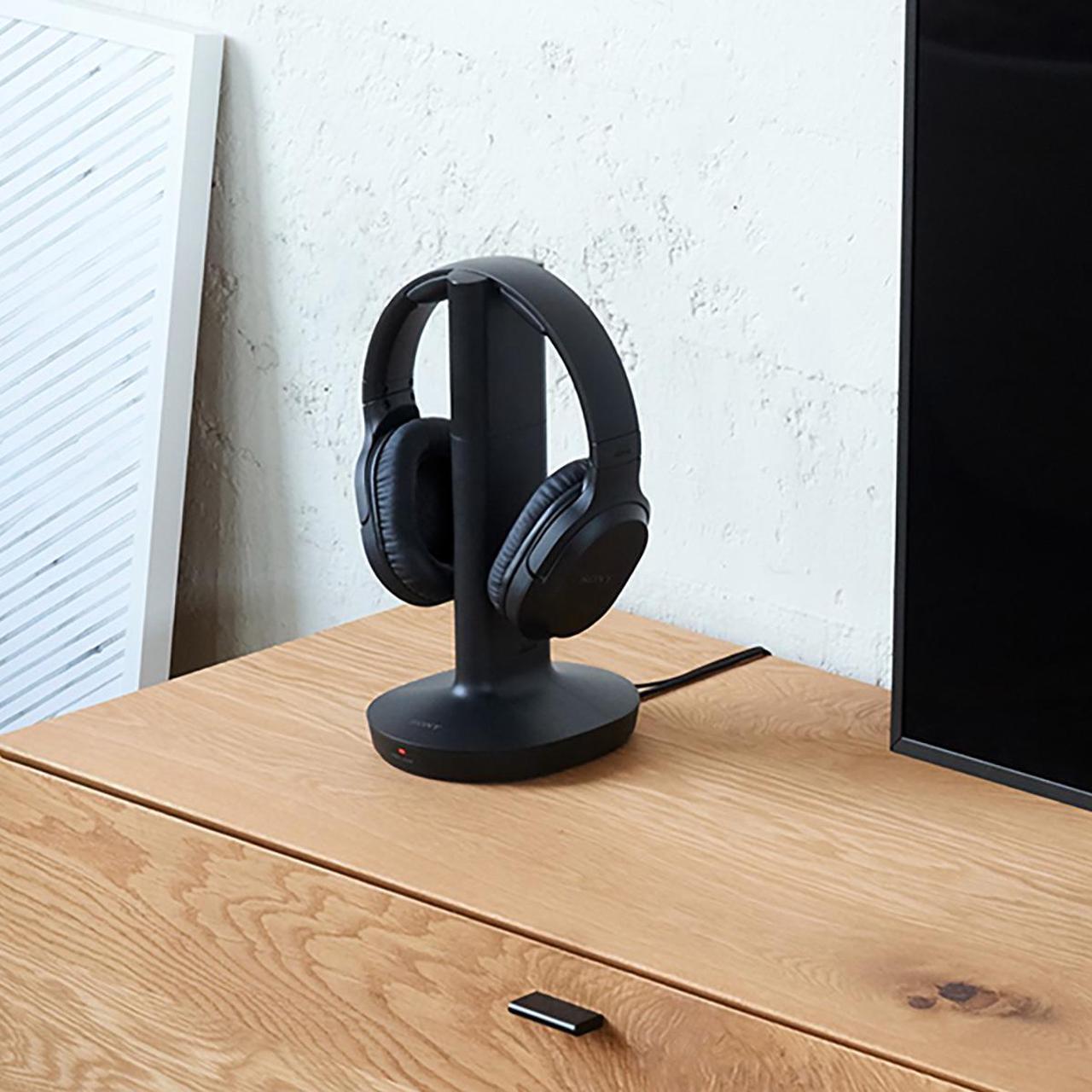 Alt view image 6 of 20 - Sony WH-RF400 Wireless Over-Ear Home Theater Headphones (Black)