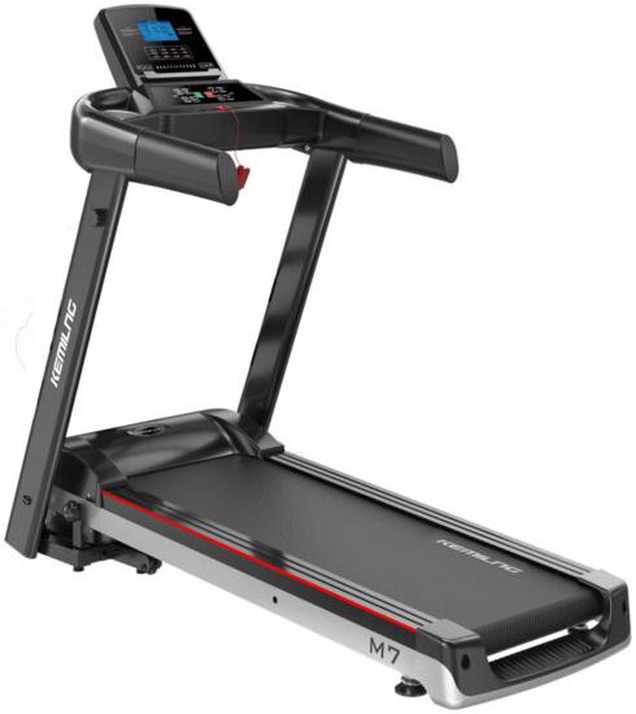 KEMILNG Foldable Treadmill Exercise Machine Installation-Free Home Fitness Running Machine with LCD Display