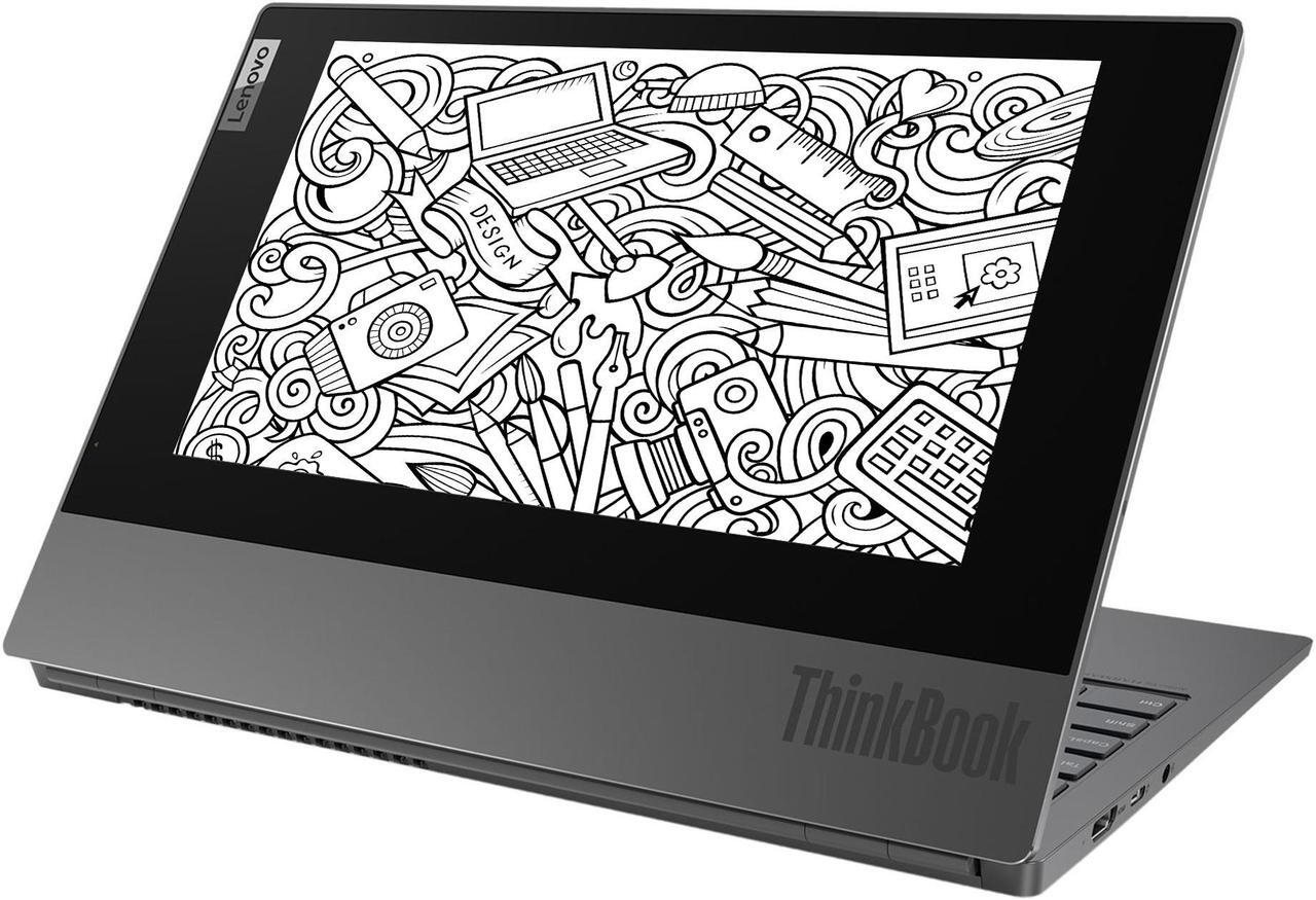 Alt view image 2 of 7 - Lenovo ThinkBook Plus IML Laptop, 13.3" IPS FHD+10.8" E-Ink Touch Display, Intel Core i5-10210U Upto 4.2GHz, 16GB RAM, 256GB NVMe SSD, HDMI, DisplayPort via USB-C, Wi-Fi, Bluetooth, Windows 10 Pro