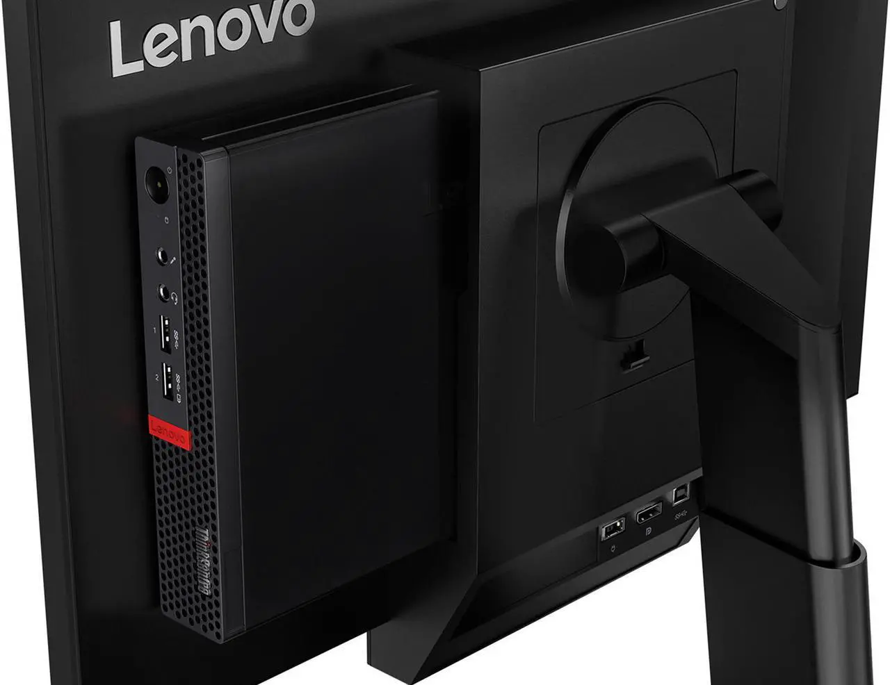 Alt view image 9 of 10 - Lenovo ThinkCentre M625q Tiny DeskTop Computer AMD A9-9420e 4GB 128GB SSD W10P