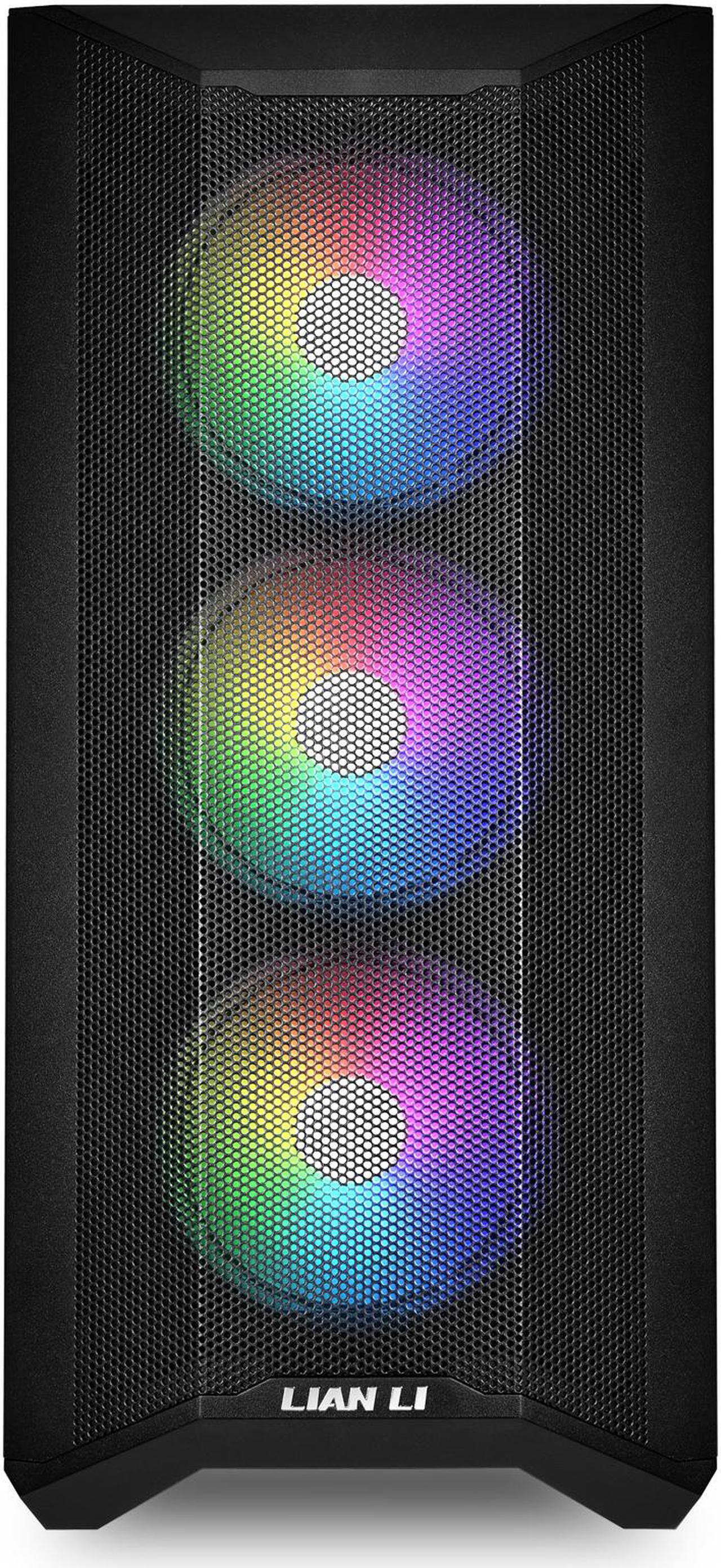 Alt view image 6 of 11 - LIAN LI LANCOOL II MESH RGB BLACK Tempered Glass ATX Case - Black Color - LANCOOL II MESH RGB-X