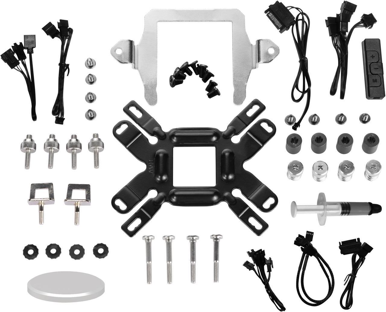 Alt view image 5 of 7 - LIAN LI GALAHAD AIO 240 RGB WHITE, Dual 120mm Addressable RGB Fans AIO CPU Liquid Cooler