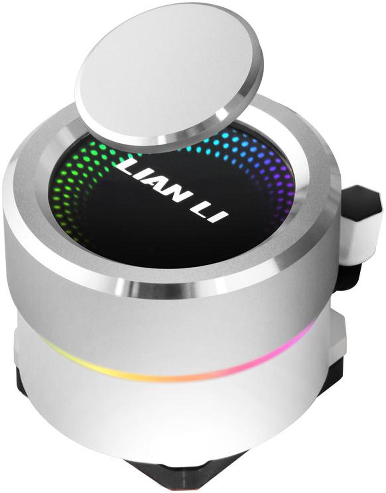 Alt view image 6 of 7 - LIAN LI GALAHAD AIO 240 RGB WHITE, Dual 120mm Addressable RGB Fans AIO CPU Liquid Cooler