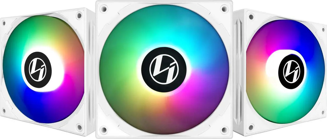 Main image of LIAN LI ST120-3W ,12CM ARGB FANS , WHITE COLOR  , 3 FANS PACK WITH FAN CONTROLLER