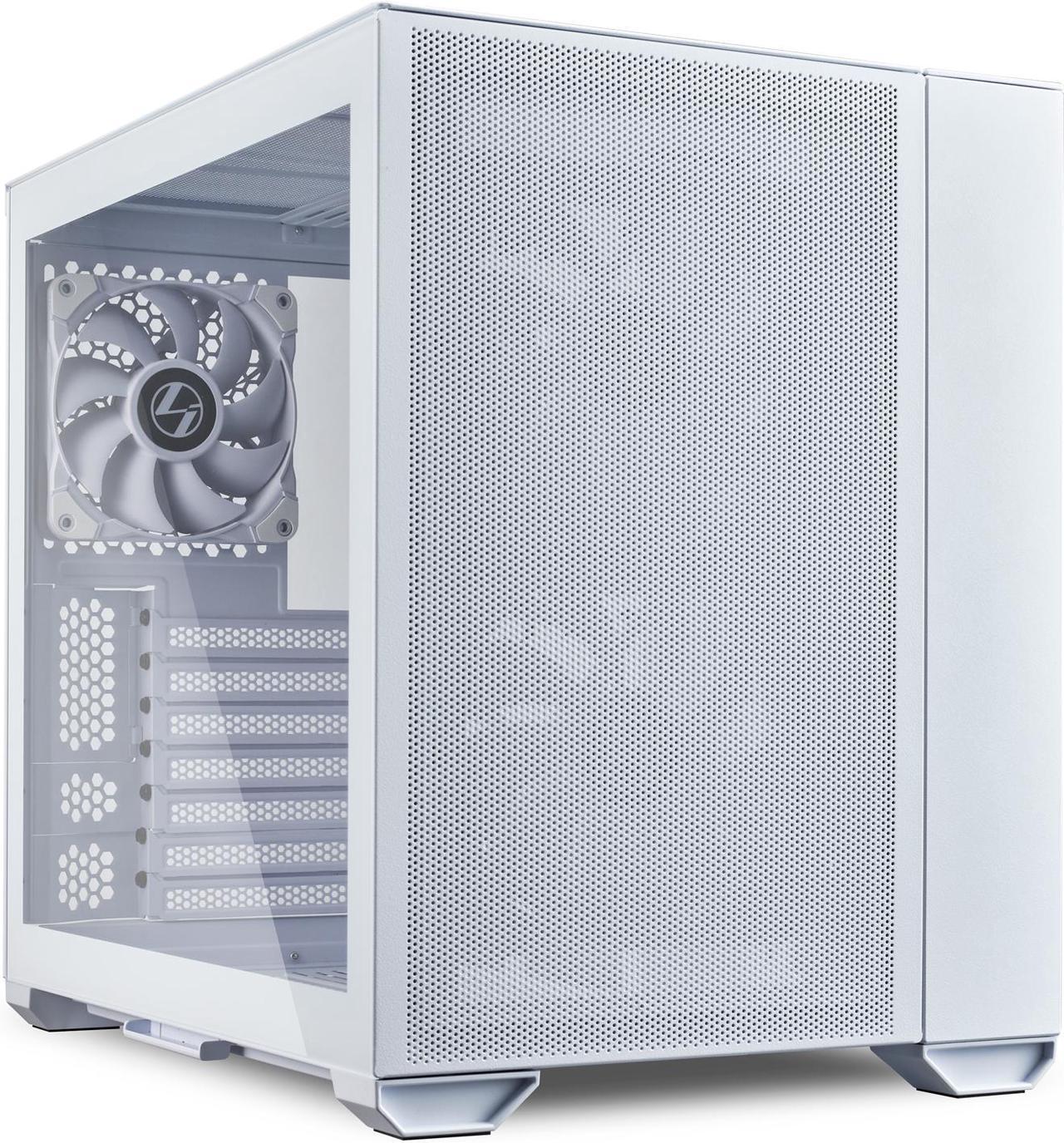 LIAN LI O11 AIR MINI White SPCC / Aluminum / Tempered Glass ATX Mini Tower Computer Case-- O11AMW