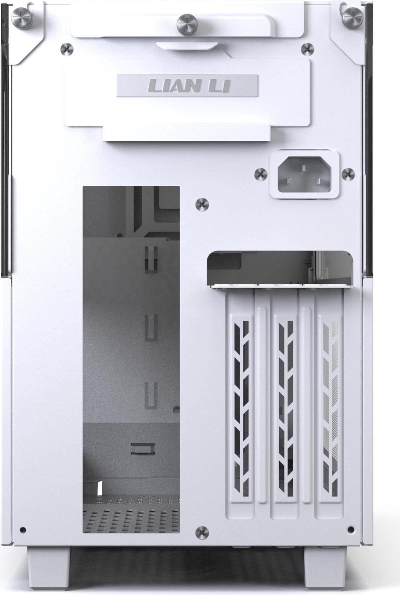 Alt view image 7 of 13 - LIAN LI Q58 White Color  SPCC / Aluminum / Tempered Glass  Mini Tower Computer Case , PCI4.0 Riser Card Cable Included ---Q58W4