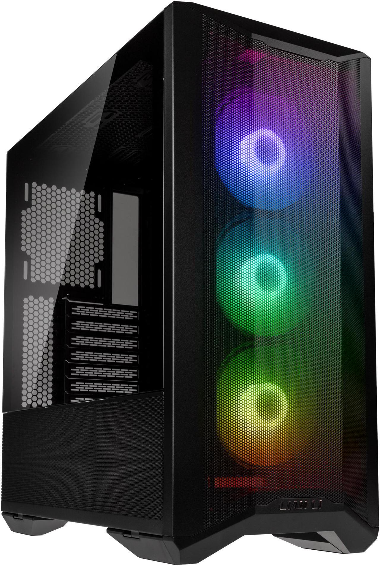 LIAN LI LANCOOL II MESH C RGB BLACK Tempered Glass ATX Case - Black Color ,Type C Included- LANCOOL II MESH C RGB-X