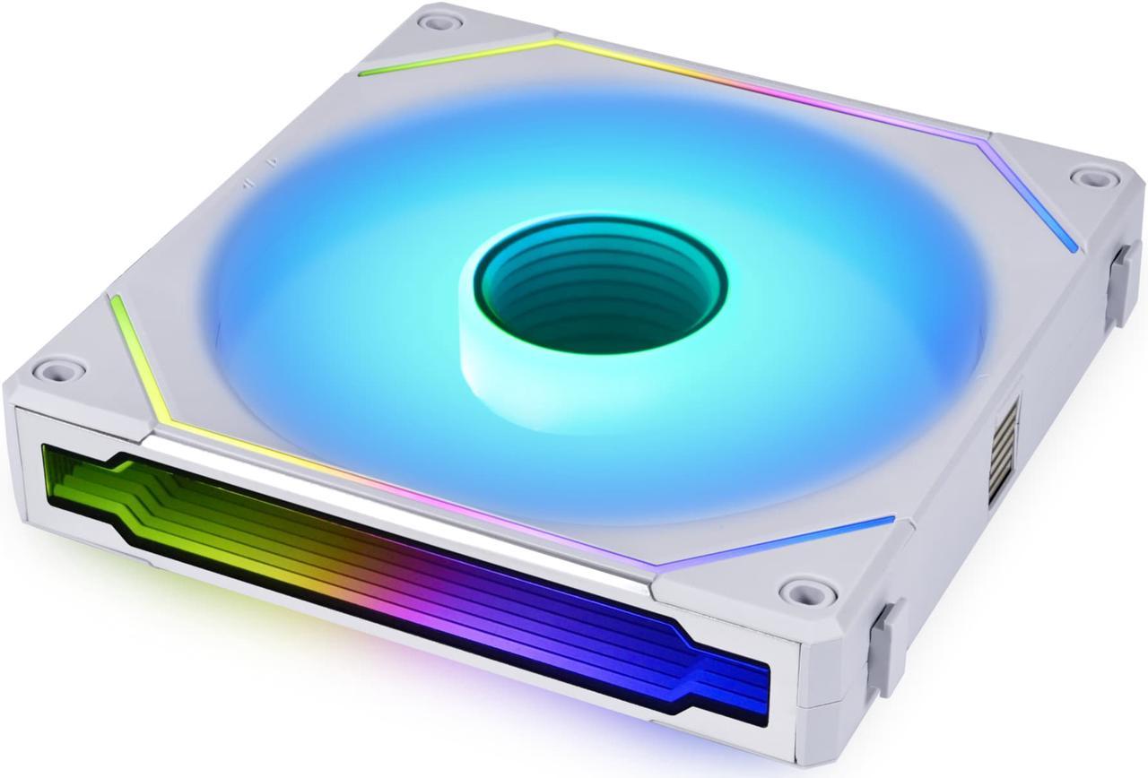 LIAN LI UNI FAN SL INFINITY 140 RGB WHITE ---UF-SLIN140-1W(No controller included)