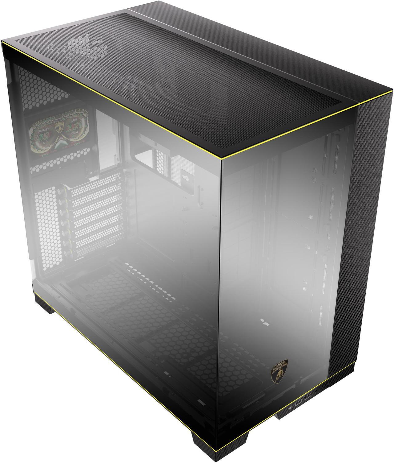 Alt view image 7 of 7 - LIAN LI O11 Dynamic EVO RGB  Automobili Lamborghini Edition Black Aluminum / Steel / Tempered Glass ATX Mid Tower Computer Case----O11DERGBL