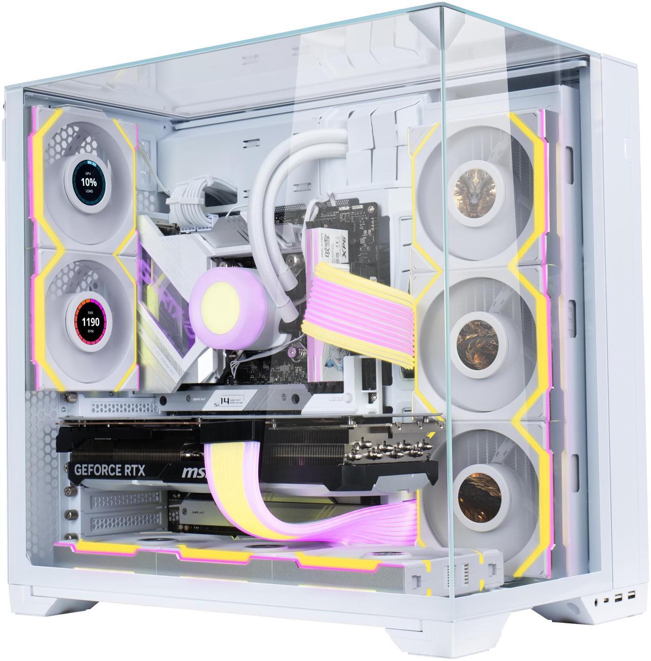 Alt view image 7 of 8 - Lian Li UNI Fan SL - LCD Wireless 120 - Triple Pack - ARGB Fan - 1.6" LCD Display - 2.4 GHz Wireless Controller included and required for use. - White (12SLLCD1W3W)