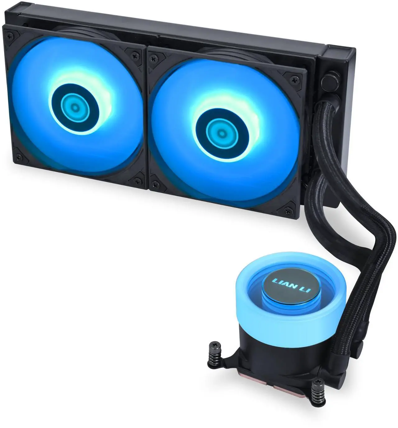 Main image of Lian Li Galahad II Lite Liquid Cooler 240mm RGB FansAIO CPU Water Cooling, Customizable ARGB Pump Block, Low Noise Hydraulic Bearing, Switchable Lid & 28mm PBT Fan for LGA 1700/1851/AM5/4(GA2L24RB)