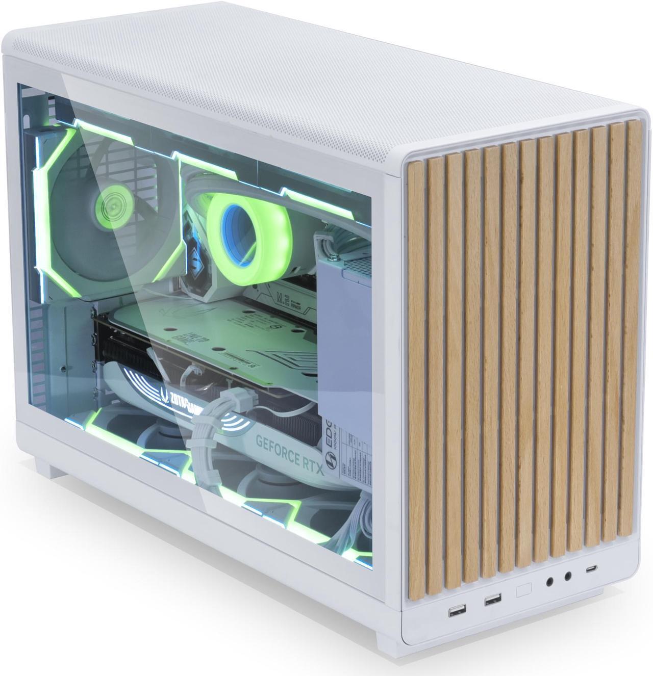 Alt view image 7 of 7 - LIAN LI A3- mATX-WD White Wood front panel SPCC M-ATX / ITX Computer Case ------ A3-mATX-WD White