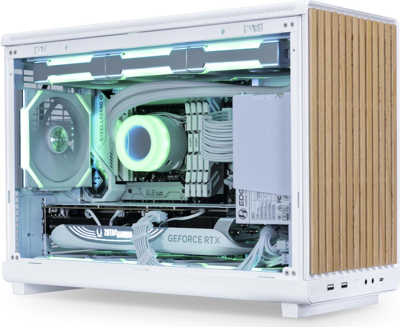 Alt view image 6 of 7 - LIAN LI A3- mATX-WD White Wood front panel SPCC M-ATX / ITX Computer Case ------ A3-mATX-WD White