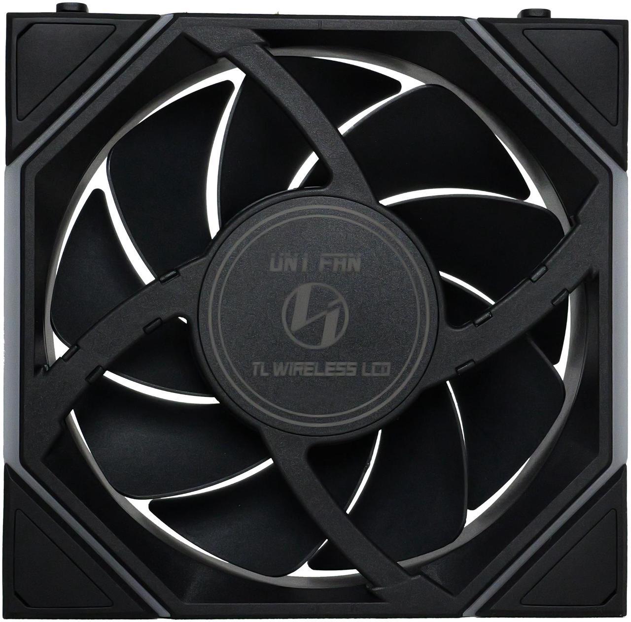 Alt view image 7 of 7 - Lian Li UNI Fan TL LCD 120 Wireless - Single Pack - Controller Not Included - 2.4 GHz Wireless Control  - Infinity Mirror Design - LCD Display - Controller requesd for use. - Black (12TLLCD1W1B)