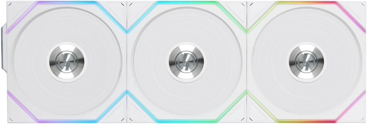 Alt view image 4 of 8 - Lian Li UNI Fan TL 120 Wireless - Triple Pack - 2.4 GHz Wireless Controller Included - Daisy Chain & Infinity Mirror Design - Controller reqired. - White (12TL1W3W)